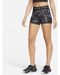 Nike - Pro Mid-rise 3" Printed Shorts - Lyst