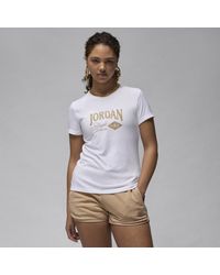 Nike - Jordan T-shirt Met Graphic En Aansluitende Pasvorm - Lyst