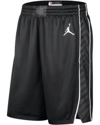 Nike - Shorts da basket brooklyn nets statement edition jordan dri-fit swingman nba - Lyst