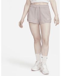 Nike - Sportswear High-waisted Ribbed Jersey Shorts - Lyst