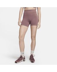 Nike - One Rib High-waisted 12.5cm (approx.) Biker Shorts Polyester - Lyst