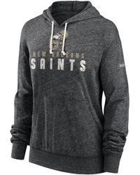 Nike Sideline Club (nfl New Orleans Saints) Pullover Hoodie in Black