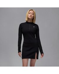 Nike - Nike 1/2-Zip Long-Sleeve Knit Dress - Lyst