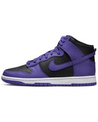 Nike Dunk High Retro Shoes In Purple, - Multicolor