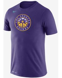 Nike Los Angeles Sparks Practice Dri-fit Wnba Graphic T-shirt in Black ...