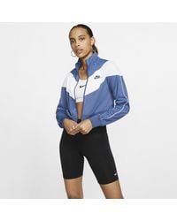nike sportswear cropped track jacket