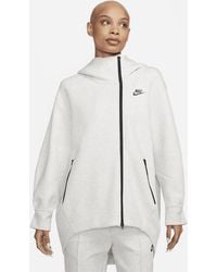 Nike - Sportswear Tech Fleece Oversized Full-zip Hoodie Cape - Lyst