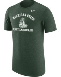 Nike - Michigan State College T-shirt - Lyst