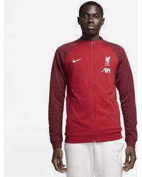 Nike - Giacca da calcio in maglia con zip a tutta lunghezza liverpool fc academy pro - Lyst
