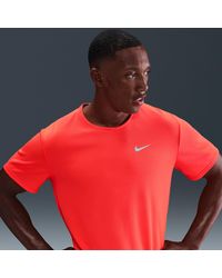 Nike - Miler Dri-Fit Uv Short-Sleeve Running Top - Lyst