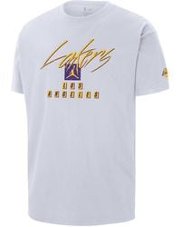 Nike - Los Angeles Lakers Courtside Statement Edition Jordan Max90 Nba-shirt - Lyst