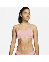 Nike - Essential Racerback Bikini Top 50% Recycled Polyester - Lyst