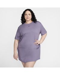 Nike - Sportswear Essential Short-sleeve T-shirt Dress (plus Size) - Lyst