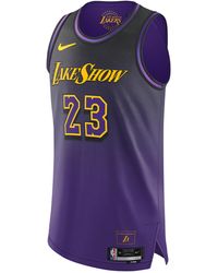 Nike - Lebron James Los Angeles Lakers 2024/25 City Edition Dri-Fit Adv Nba Authentic Jersey - Lyst