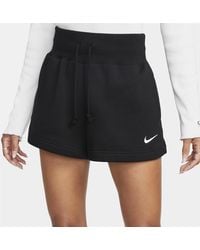 Nike - Sportswear Phoenix Fleece Shorts Met Ruimvallende Pasvorm En Hoge Taille - Lyst