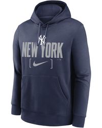 Nike - New York Yankees Club Slack Mlb Pullover Hoodie - Lyst