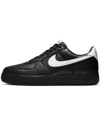 air force 1 black white low
