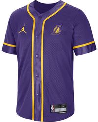 Nike - Los Angeles Lakers Statement Edition Jordan Dri-fit Nba-top Met Korte Mouwen - Lyst