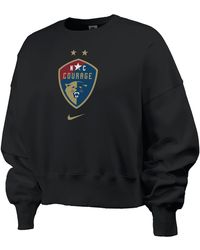 Nike - North Carolina Courage Phoenix Fleece Nwsl Crew-neck Sweatshirt - Lyst