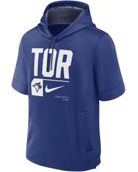Nike - Toronto Blue Jays Tri Code Lockup Mlb Short-sleeve Pullover Hoodie - Lyst