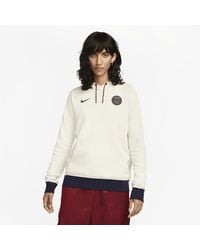 Nike - Paris Saint-germain Essential Football Fleece Pullover Hoodie Cotton - Lyst