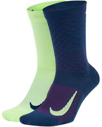 Nike Multiplier Atlas Crew-Laufsocken (2 Paar) - Orange