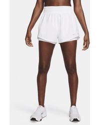 Nike - One Dri-fit High-waisted 3" 2-in-1 Shorts - Lyst