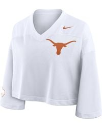Nike - Texas Jersey Dri-Fit College Cropped Top - Lyst