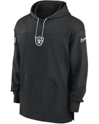Nike - Las Vegas Raiders Sideline Jersey Dri-Fit Nfl Pullover Hoodie - Lyst