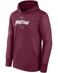 Nike - Philadelphia Phillies Authentic Collection Practice Therma Mlb Pullover Hoodie - Lyst