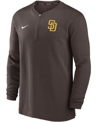 Nike - San Diego Padres Authentic Collection Game Time Dri-Fit Mlb 1/2-Zip Long-Sleeve Top - Lyst