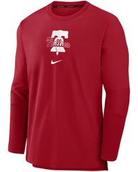 Nike - Philadelphia Phillies Authentic Collection Player Dri-Fit Mlb Pullover Jacket - Lyst