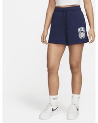 Nike - Sportswear Club Fleece Mid-rise Graphic Shorts - Lyst