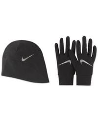 Nike - Essential Running Hat And Glove Set - Lyst