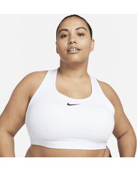 Nike - Swoosh Medium Support Padded Sports Bra (plus Size) - Lyst
