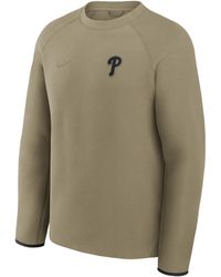 Nike - Philadelphia Phillies Tech Fleece Mlb Pullover Crew - Lyst