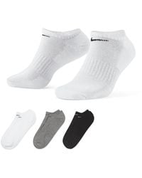 Nike - Everyday Plus Cushioned Training No-show Socks (3 Pairs) Multi-colour - Lyst