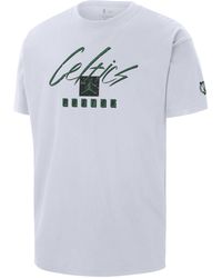 Nike - T-shirt boston celtics courtside statement edition jordan max90 nba - Lyst