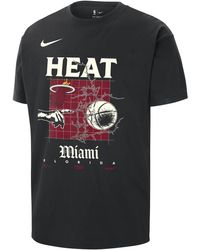 Nike - Miami Heat Courtside Nba Max90 T-shirt - Lyst