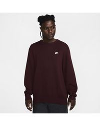 Nike - Club Sweater Met Ronde Hals Voor - Lyst