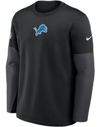 Nike - Detroit Lions Scripted To Win Sideline Coach Therma-Fit Nfl Long-Sleeve T-Shirt - Lyst