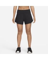 Nike - Dri-fit Bliss Mid-rise 3" 2-in-1 Shorts 50% Recycled Polyester - Lyst
