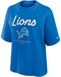 Nike - Detroit Lions Essential Script Boxy Nfl T-Shirt - Lyst