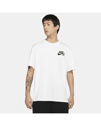 Nike - T-shirt da skateboard con logo sb - Lyst