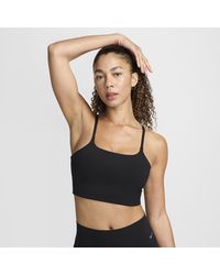 Nike - One Convertible Light-support Lightly Lined Longline Sports Bra - Lyst