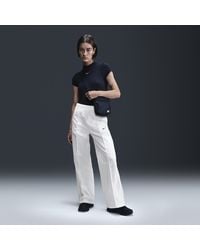 Nike - Sportswear Everything Wovens Damesbroek Met Halfhoge Taille En Open Zoom - Lyst