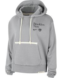 Nike - Brooklyn Nets Standard Issue Dri-fit Nba Pullover Hoodie Fleece - Lyst