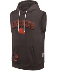 Nike - Cleveland Browns Sideline Dri-Fit Nfl Sleeveless Pullover Hoodie - Lyst