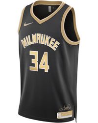Nike - Giannis Antetokounmpo Milwaukee Bucks 2024 Select Series Dri-fit Nba Swingman Jersey Polyester - Lyst
