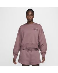 Nike - Sportswear Phoenix Fleece Oversized Cropped Crew-neck Sweatshirt - Lyst